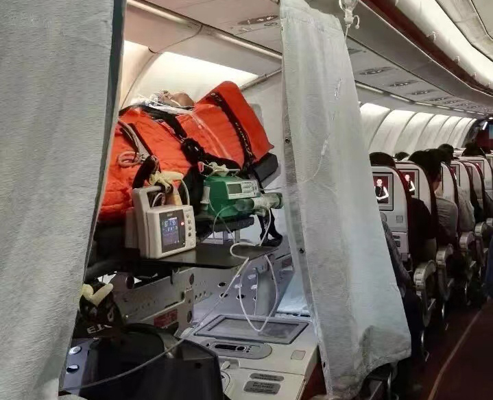马鞍山跨国医疗包机、航空担架